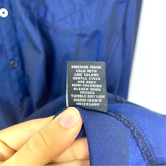 NWT BKE Buckle Easy Care Casual Navy Blue Button Down Shirt Mens XXXL 3XL Work - Picture 10 of 12